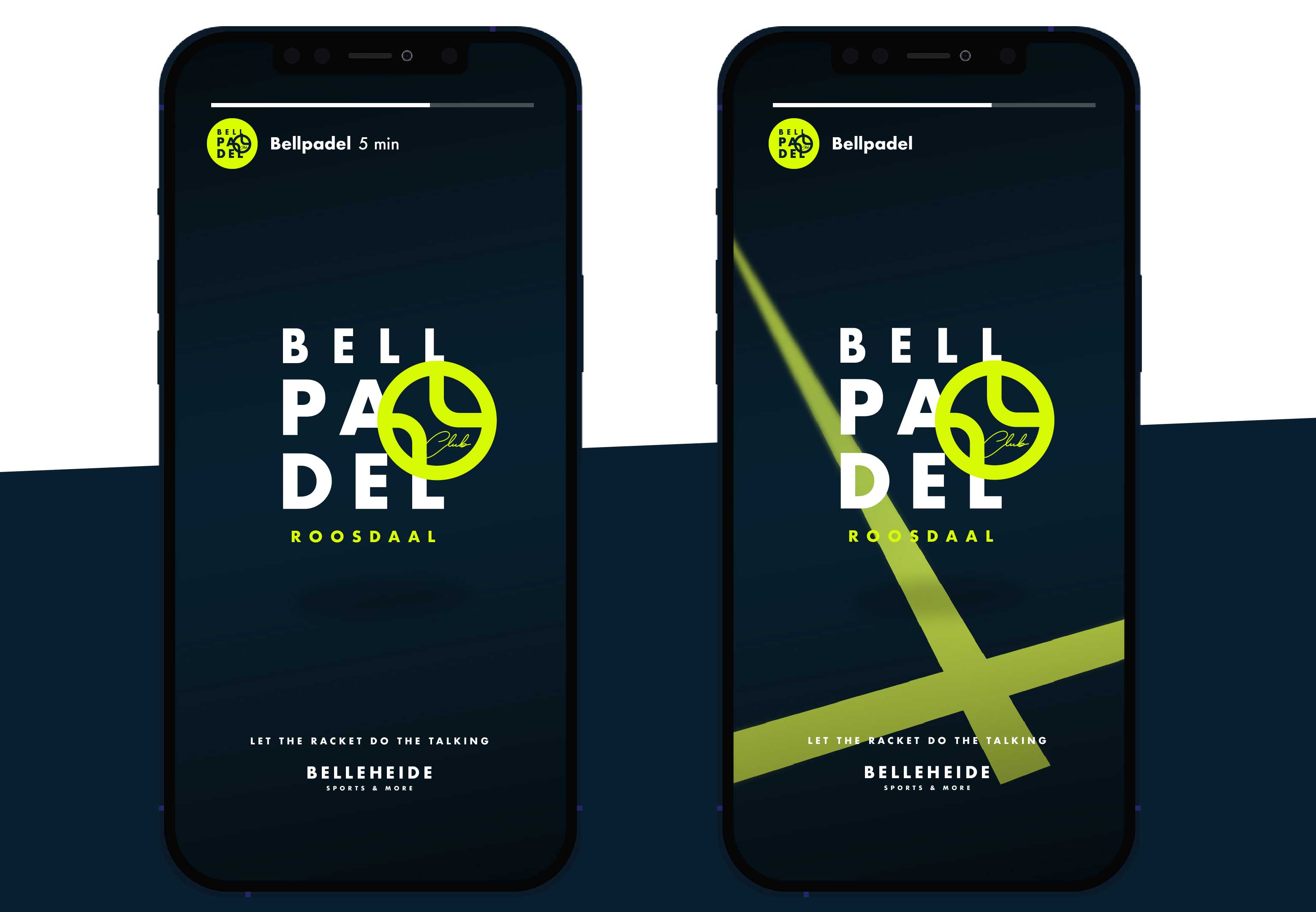 Bellpadel | Branding Grafisch ontwerp Webdesign Social Media Campagnes | Veaudeville Marketing